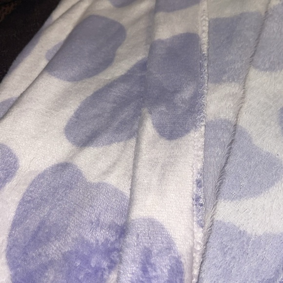 Squishmallows Purple Bubba Cow Bathrobe with Hoodie Girls Size 10 - Picture 7 of 7